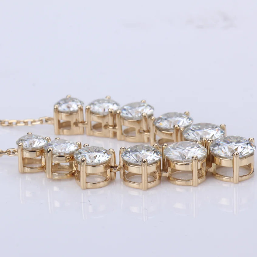 Lab-Created Diamond Pendant Necklace in 18K Rose Gold