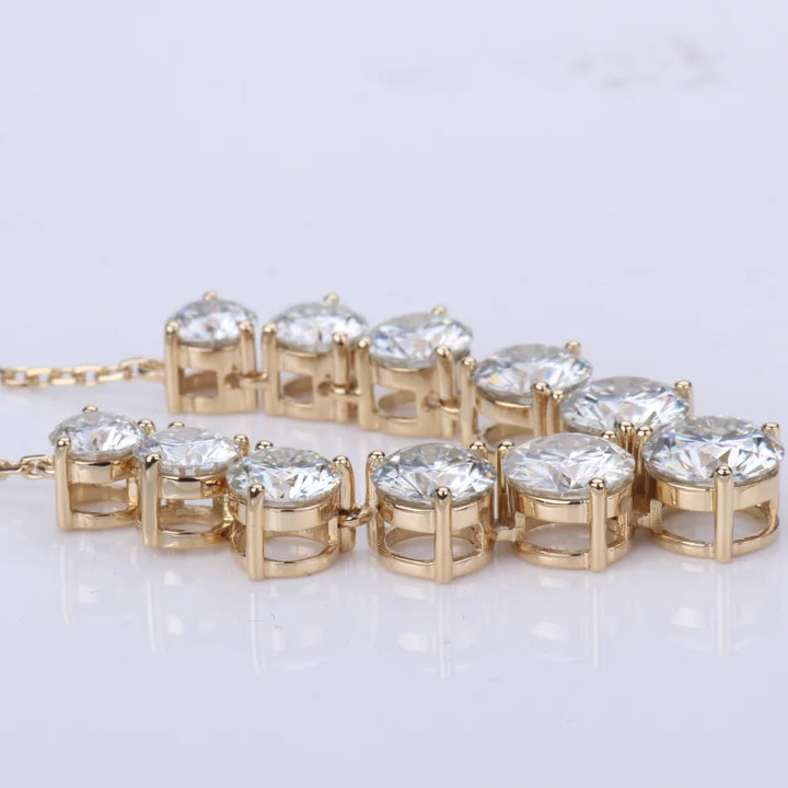 Lab-Created Diamond Pendant Necklace in 18K Rose Gold