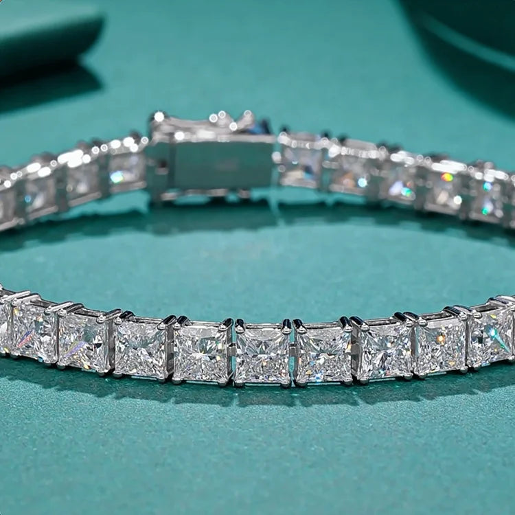 Princess Diamond 14k Gold Tennis Bracelet/Chain