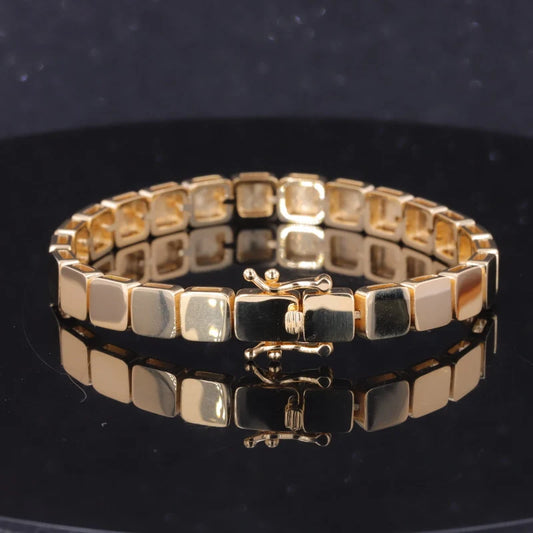 Solid Gold Charm Bracelet in 18K Yellow Gold