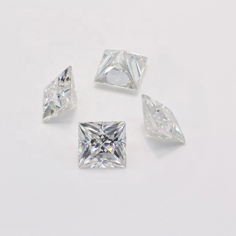 Princess Cut White Moissanite Loose Stone - Luther's Diamonds