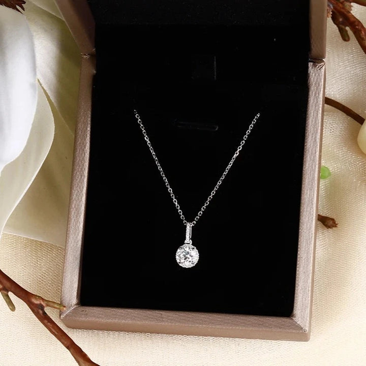 0.5ct DEF VS Lab Grown Diamond Necklace in Solid 18K White Gold