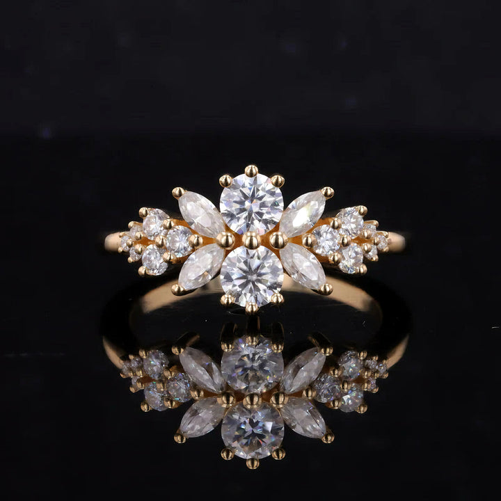 Roseraie Pink/Black/White Diamond Ring (1.55ctw)