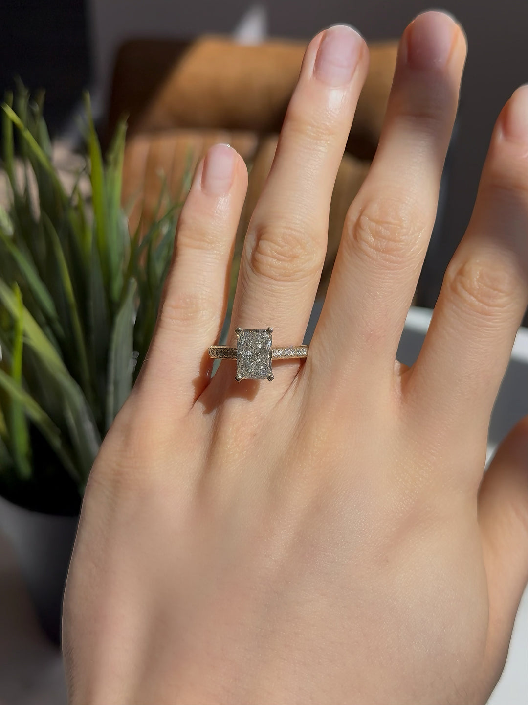 3.00ct Radiant Lab-Grown Diamond Ring, "The Starling"