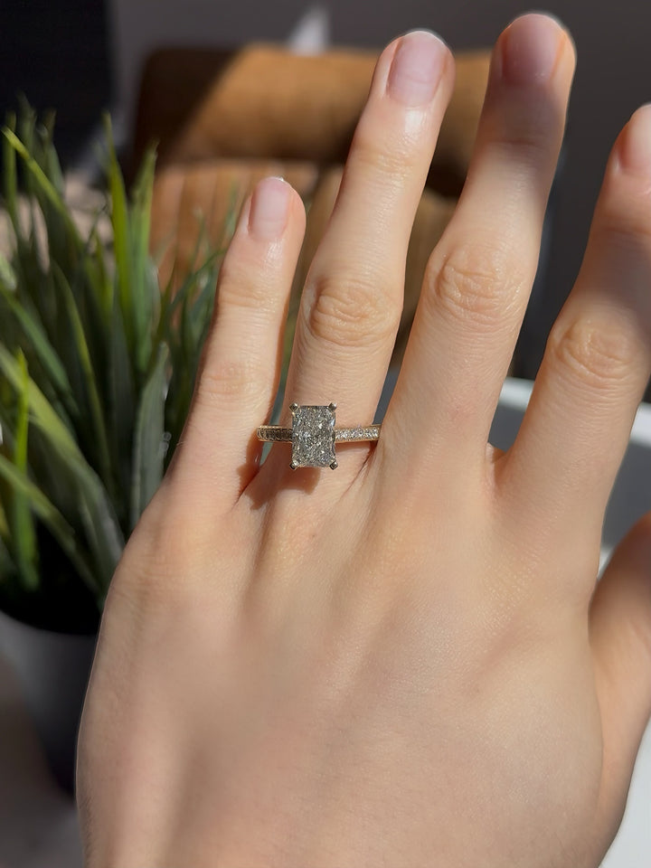 3.00ct Radiant Lab-Grown Diamond Ring, "The Starling"