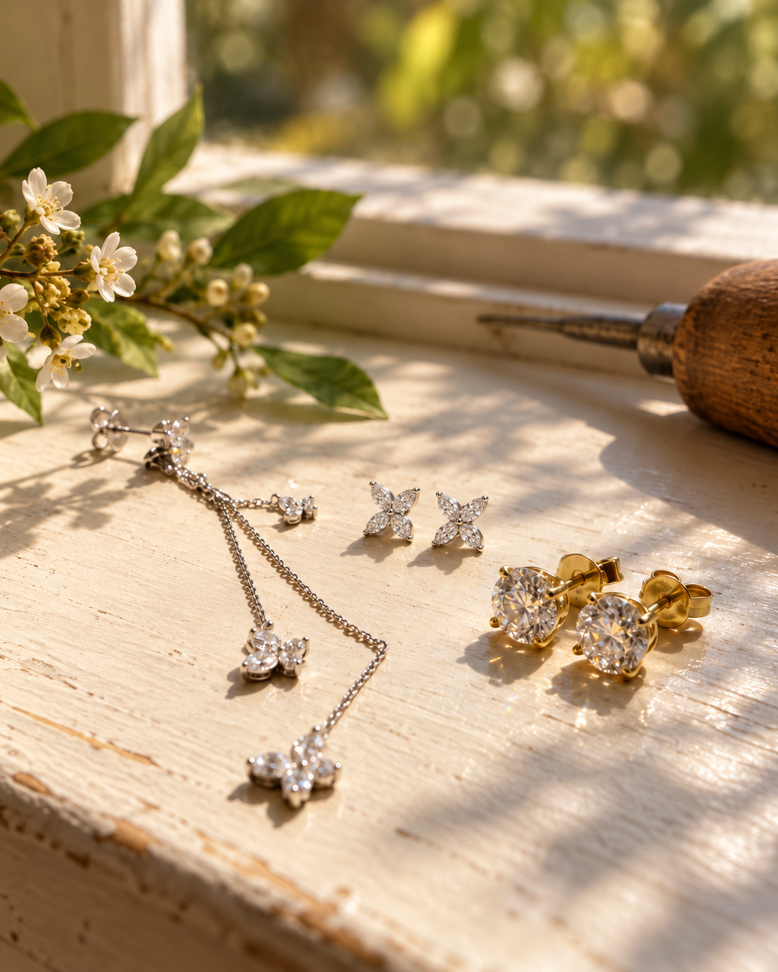 Petite Lab Diamond Huggie Earrings — 1.56ctw
