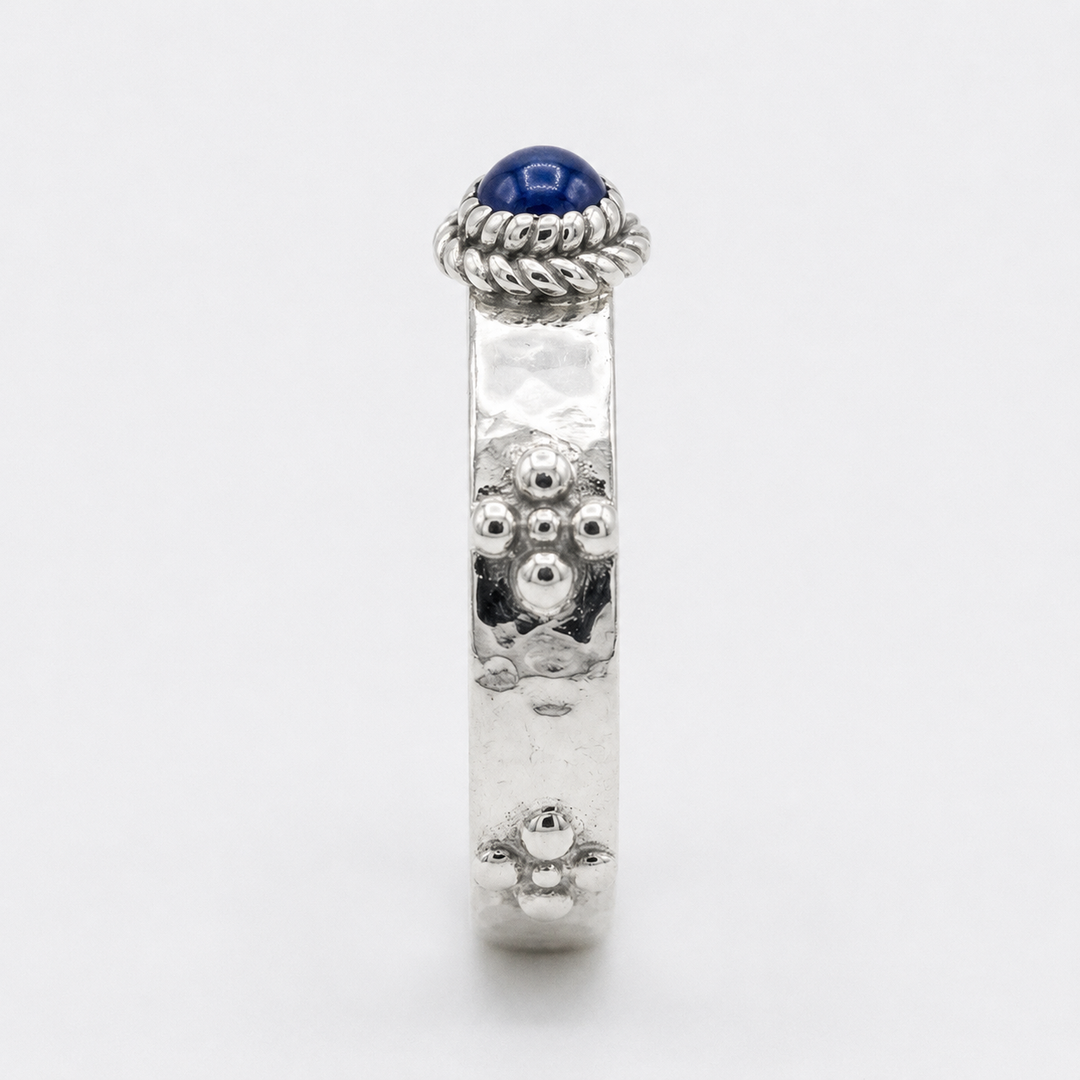 "Calcifer’s Bond" - Ruby/Sapphire Band, 3.5mm