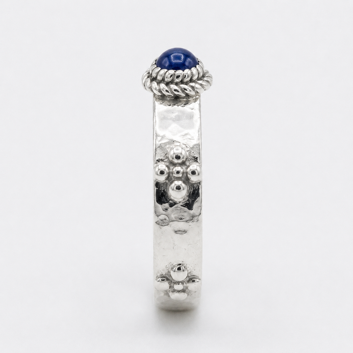 "Calcifer’s Bond" - Ruby/Sapphire Band, 3.5mm