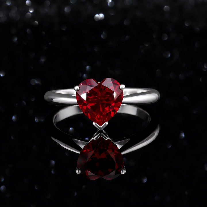 The Heart — Red Heart Ruby Ring
