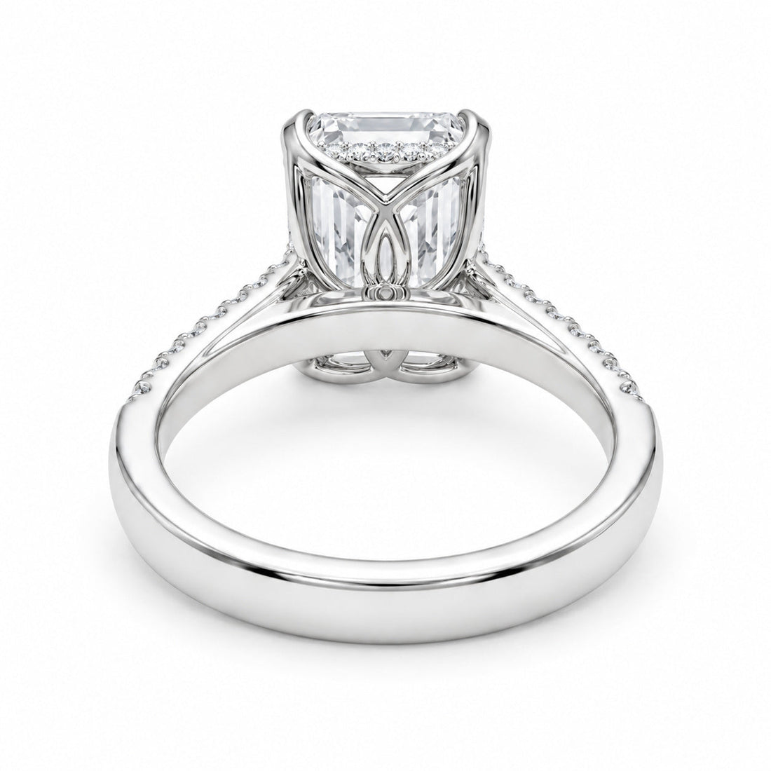 The Citadel radiant lab diamond engagement ring, view 5