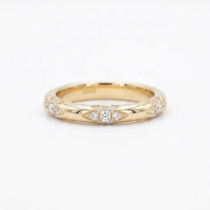 3mm Diamond Accent Band Ring (0.11ctw)