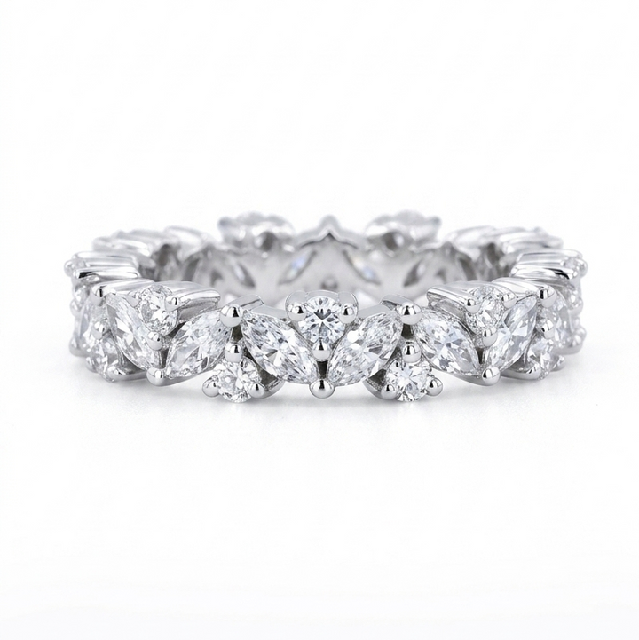 2.40ctw Marquise & Round Diamond Eternity Band (4.3mm)