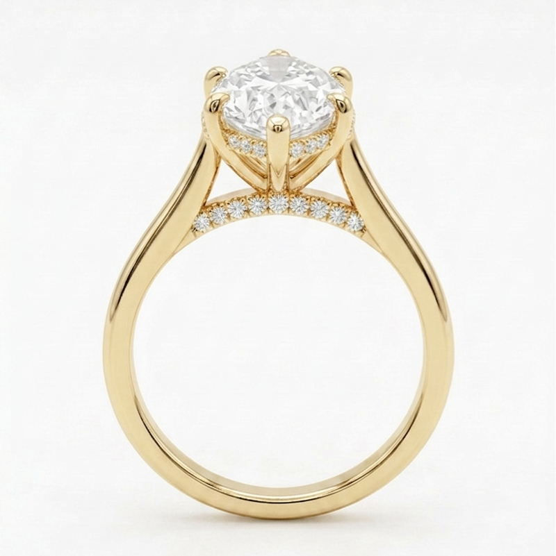 3.00ct Marquise Diamond Classic Solitaire Ring, "The Aurora"