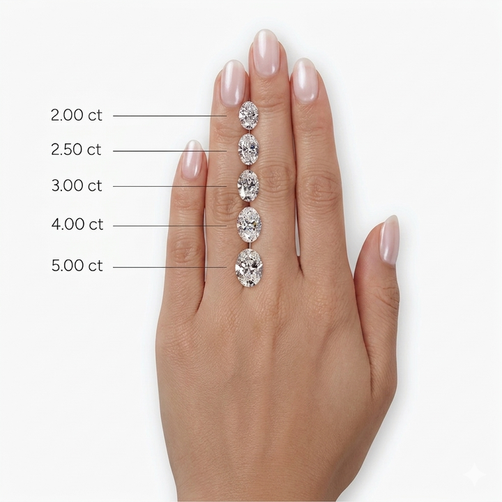 Oval Diamond Ring with Diamond Band, "Lotus Lace Bold"