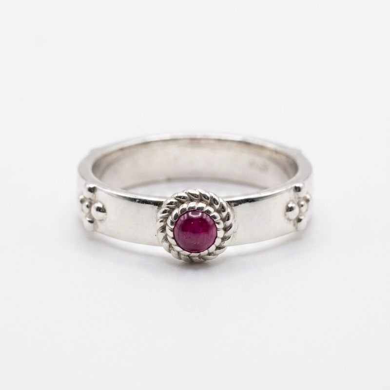 "Calcifer’s Bond" - Ruby/Sapphire Band, 3.5mm