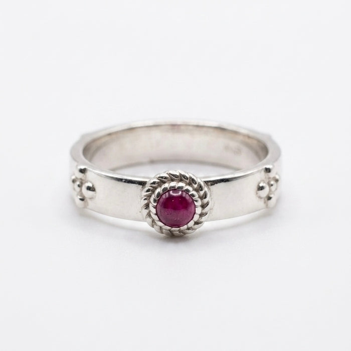"Calcifer’s Bond" - Ruby/Sapphire Band, 3.5mm