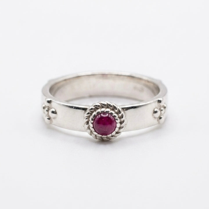 "Calcifer’s Bond" - Ruby/Sapphire Band, 3.5mm
