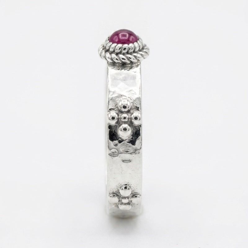 "Calcifer’s Bond" - Ruby/Sapphire Band, 3.5mm