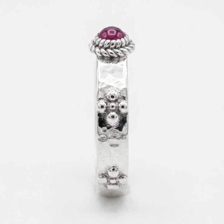 "Calcifer’s Bond" - Ruby/Sapphire Band, 3.5mm
