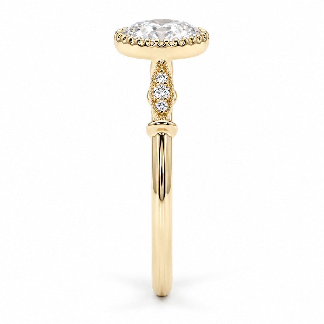 The Marlowe Old European-cut lab diamond engagement ring, view 5