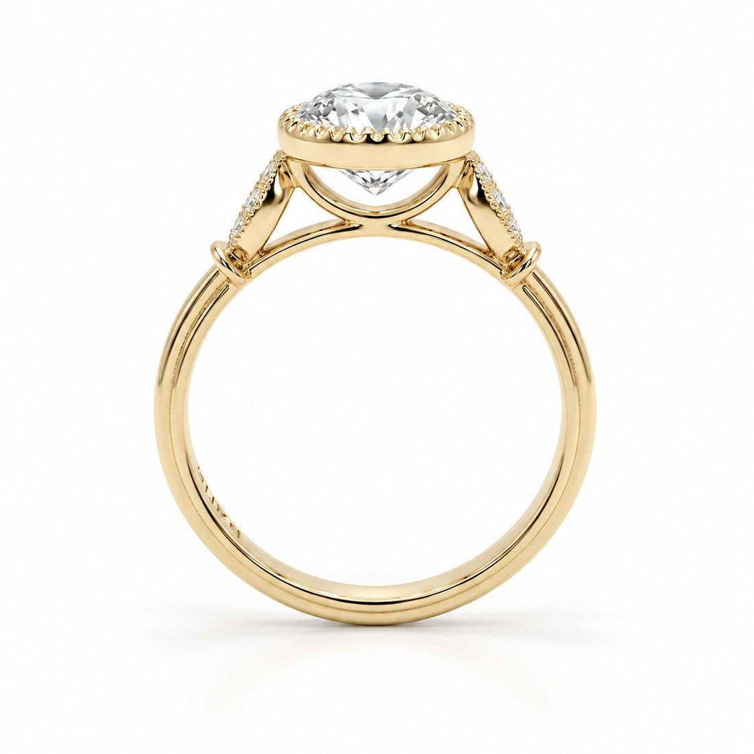 The Marlowe Old European-cut lab diamond engagement ring, view 4