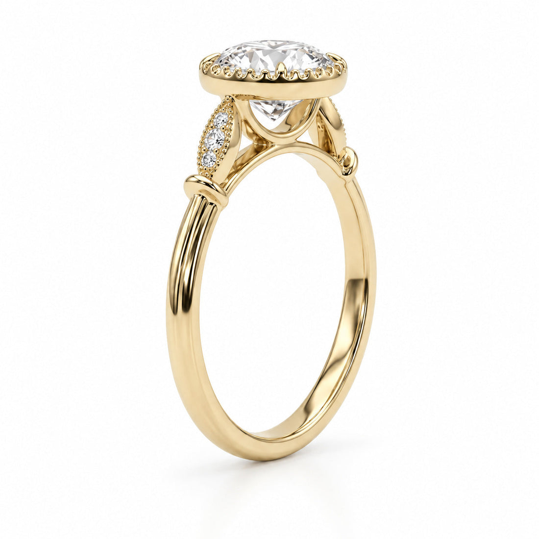 The Marlowe Old European-cut lab diamond engagement ring, view 2