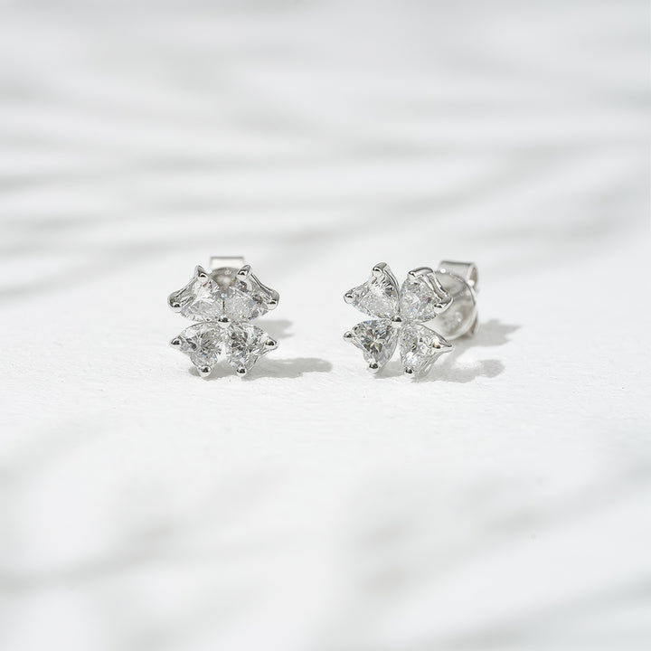 Heart Bloom Diamond Earrings