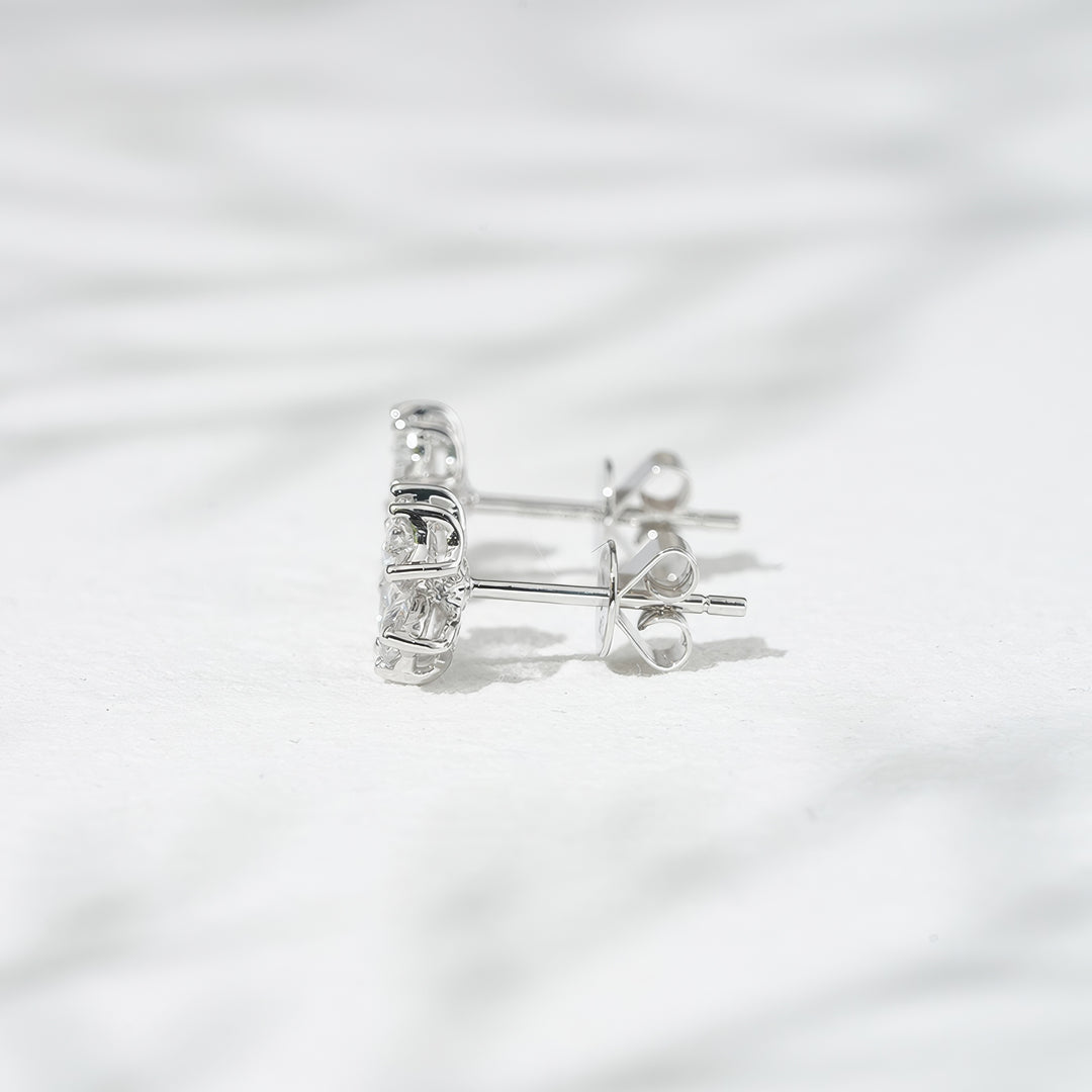 Heart Bloom Diamond Earrings