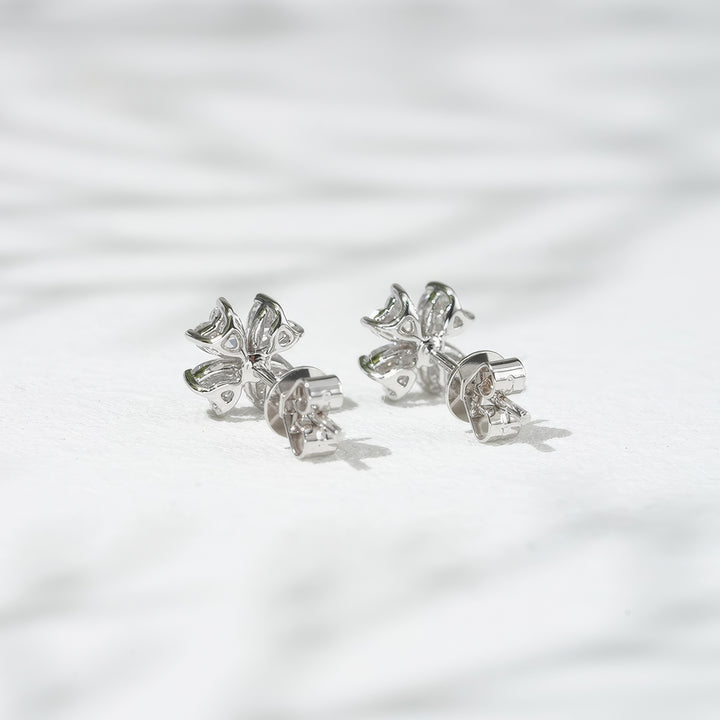 Heart Bloom Diamond Earrings