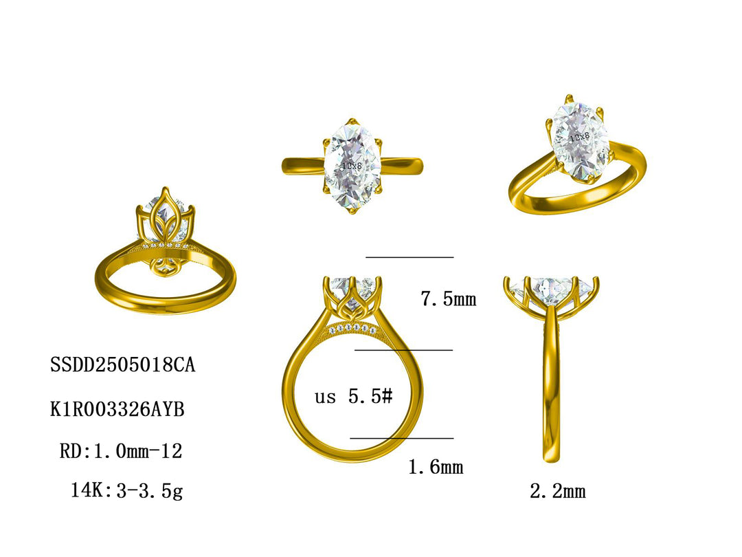 10% Deposit – Custom 3.51 ct Oval Diamond “Lotus Lace” Engagement Ring
