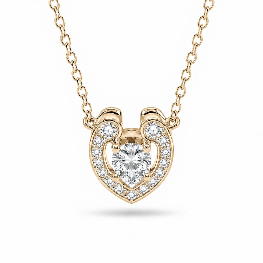 Open Heart Lab Diamond Pendant — 0.40ctw