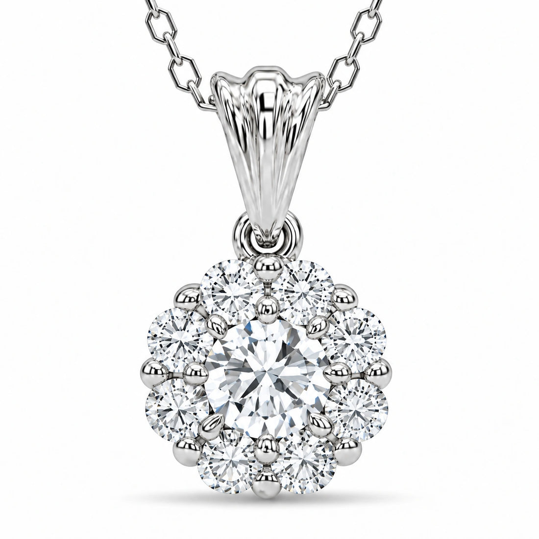 Daisy Lab Diamond Pendant close-up detail