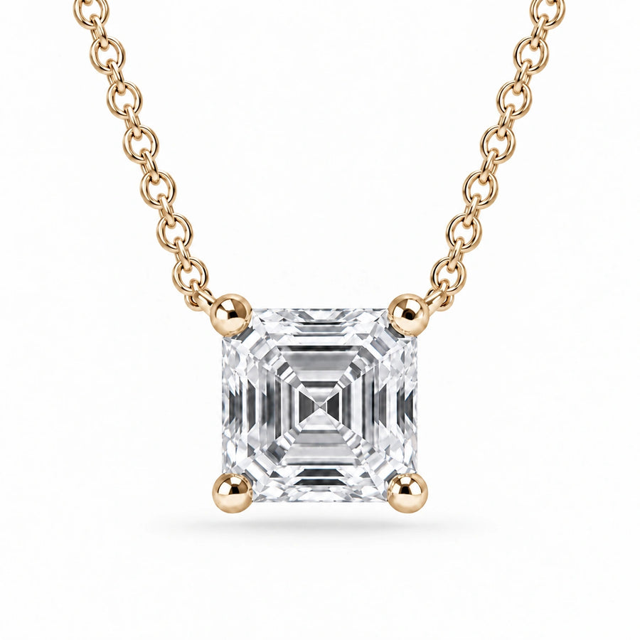 Asscher-Cut Lab Diamond Pendant — 1.00ct