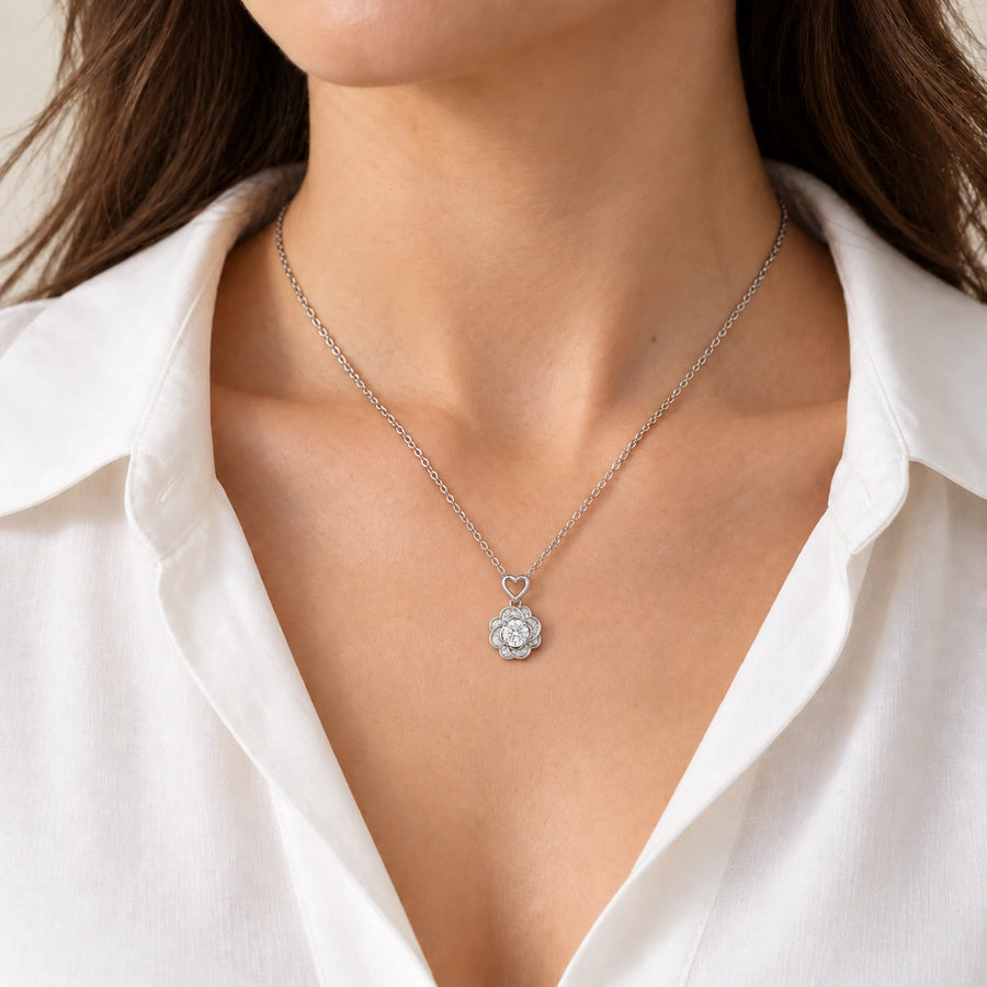 Rose Lab Diamond Pendant — 0.50ct