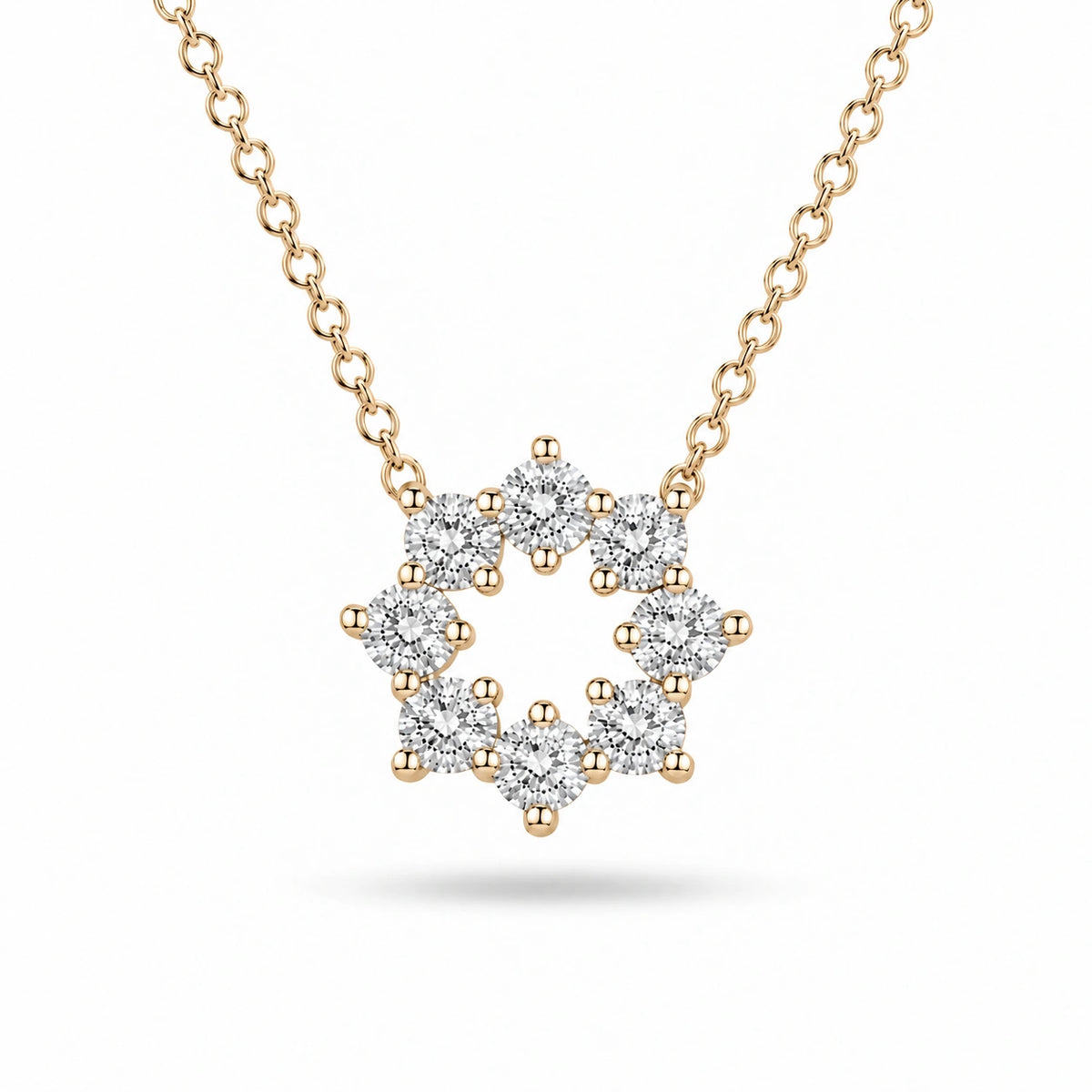 Sunburst Lab Diamond Pendant — 0.96ctw