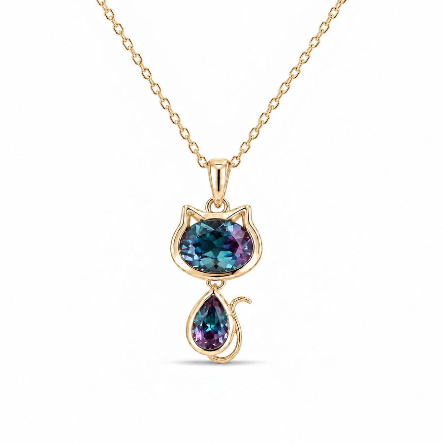 Cat Lab Alexandrite Pendant — 1.75ctw