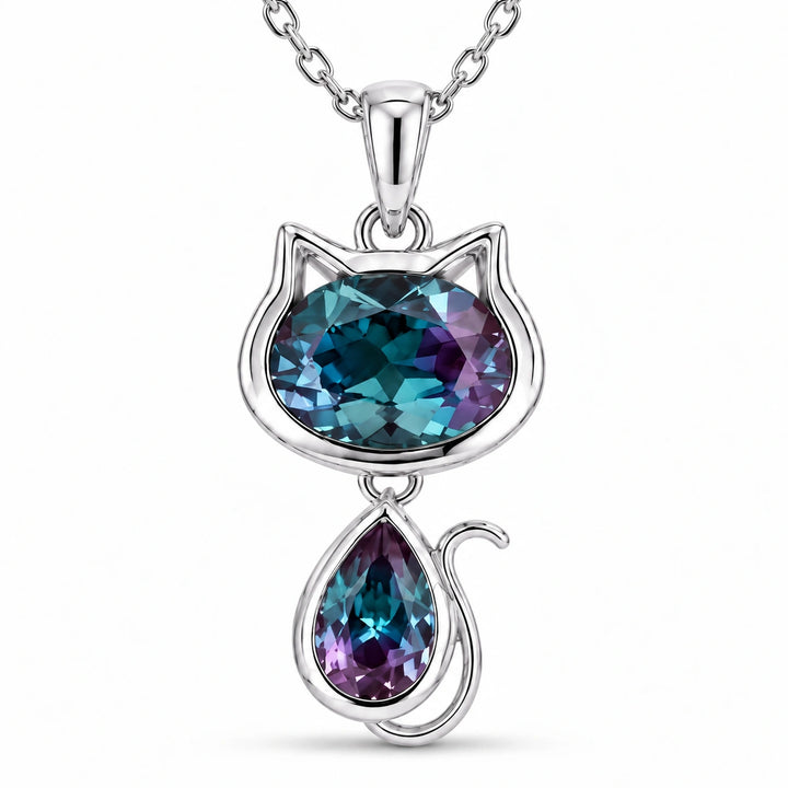 Cat Lab Alexandrite Pendant close-up detail, product visualization