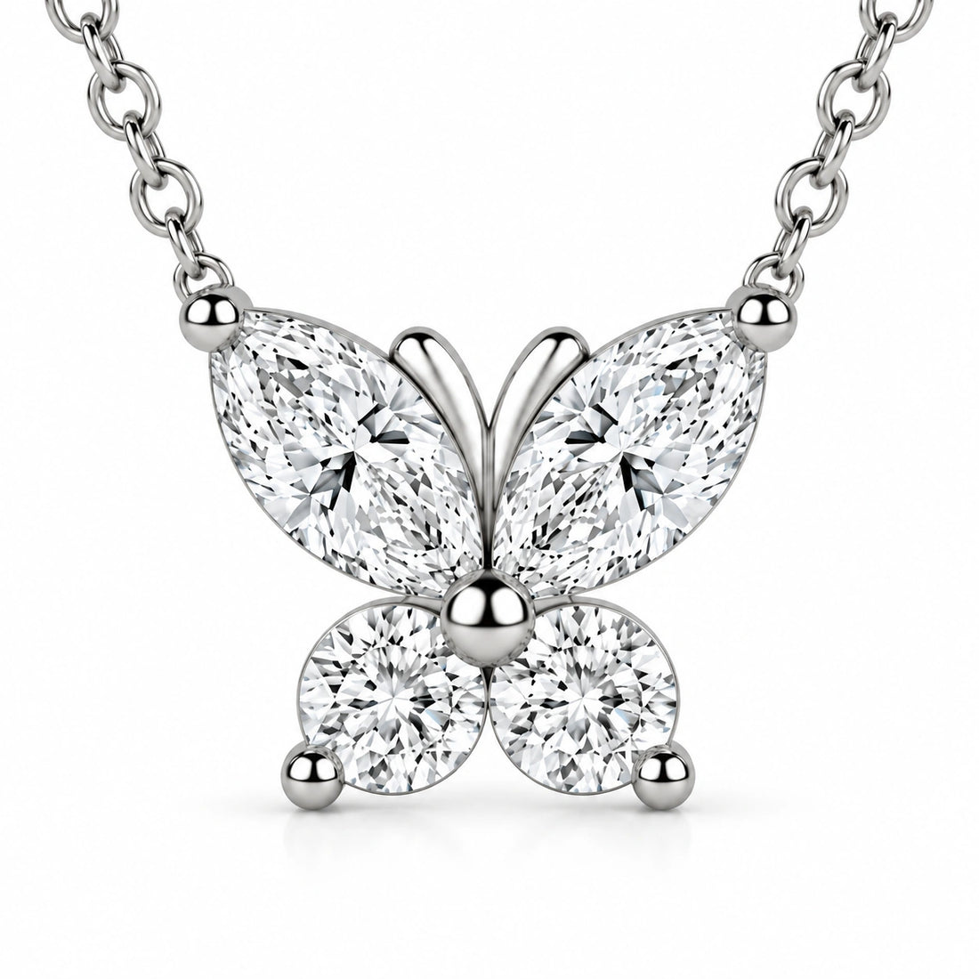 The Jardin Butterfly Pendant close-up detail