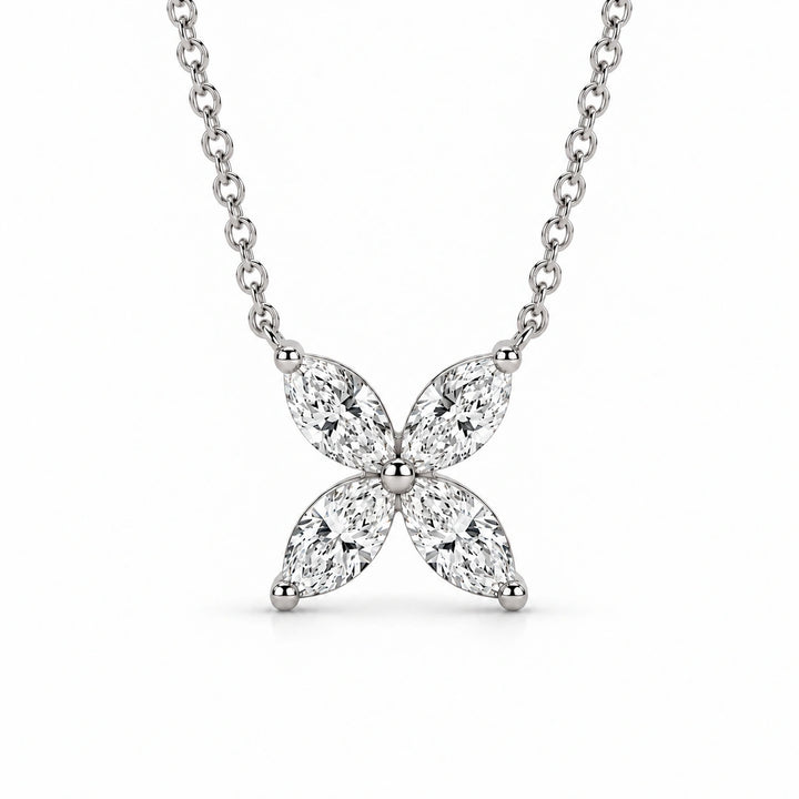 The Jardin Blossom Pendant in Platinum 950, product visualization