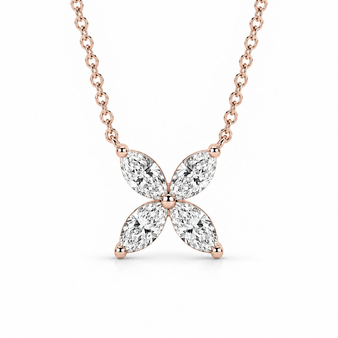 The Jardin Blossom Pendant in 14K Rose Gold