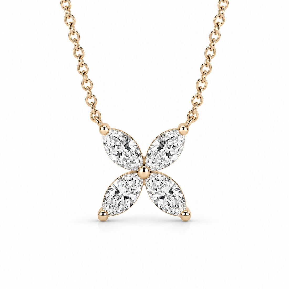 The Jardin Blossom Pendant in 14K Yellow Gold