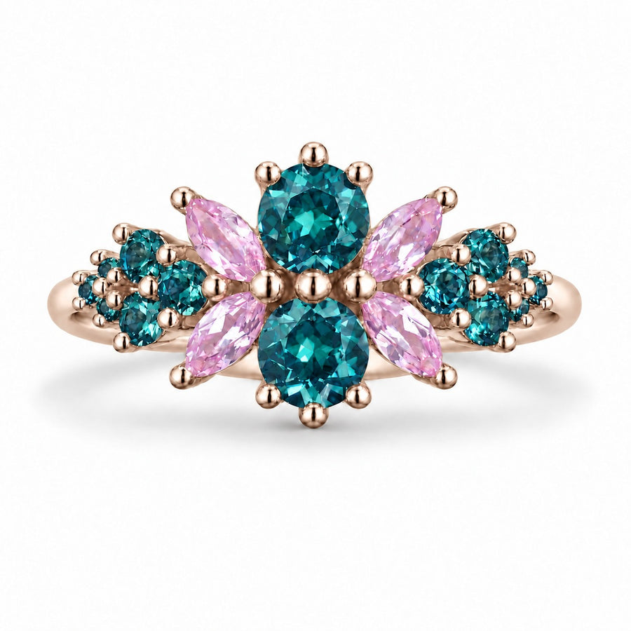Roseraie Alexandrite & Pink Sapphire Ring (1.25ctw)
