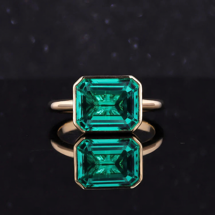 The Axis — East–West Emerald Ring