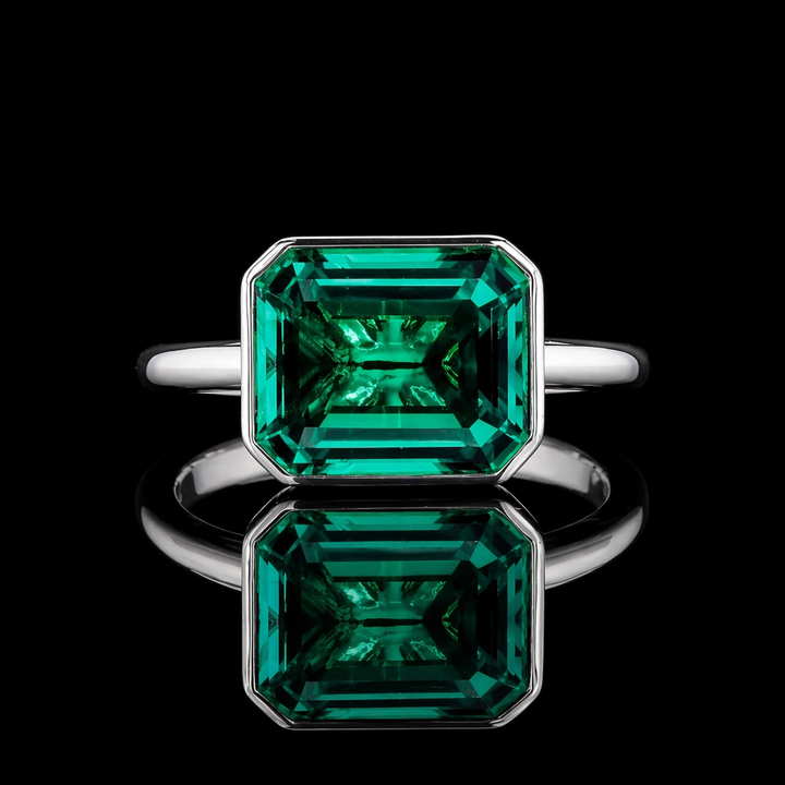 The Axis — East–West Emerald Ring