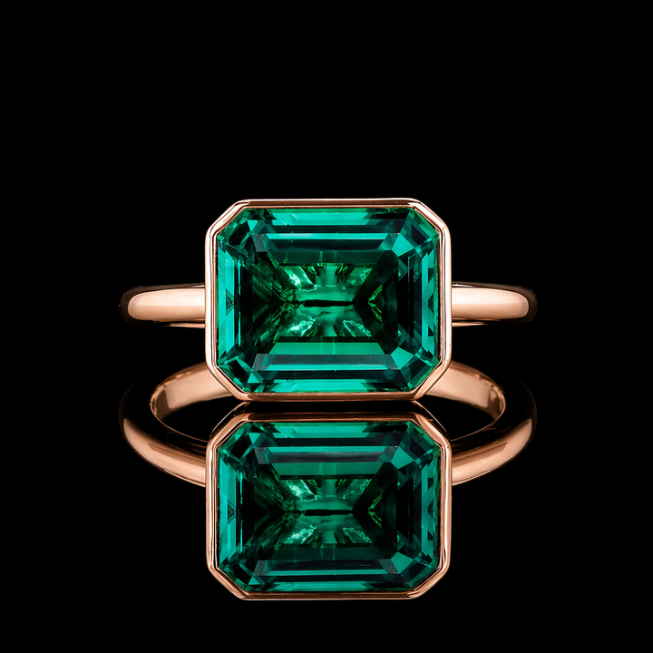 The Axis — East–West Emerald Ring