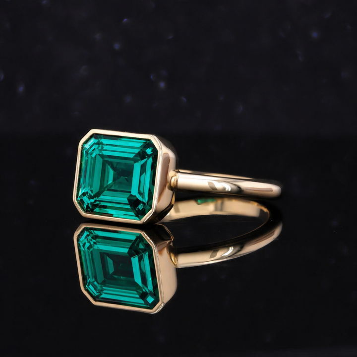 The Axis — East–West Emerald Ring