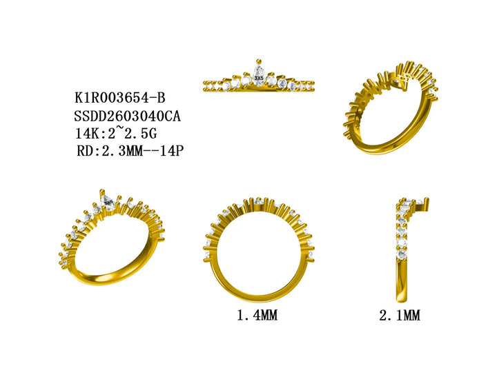 Dutch Marquise Ocean Ring Set — 90% Remaining Balance (Katherine Strain Project)