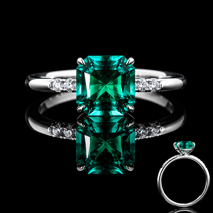 The Calibre — Emerald Accent Ring