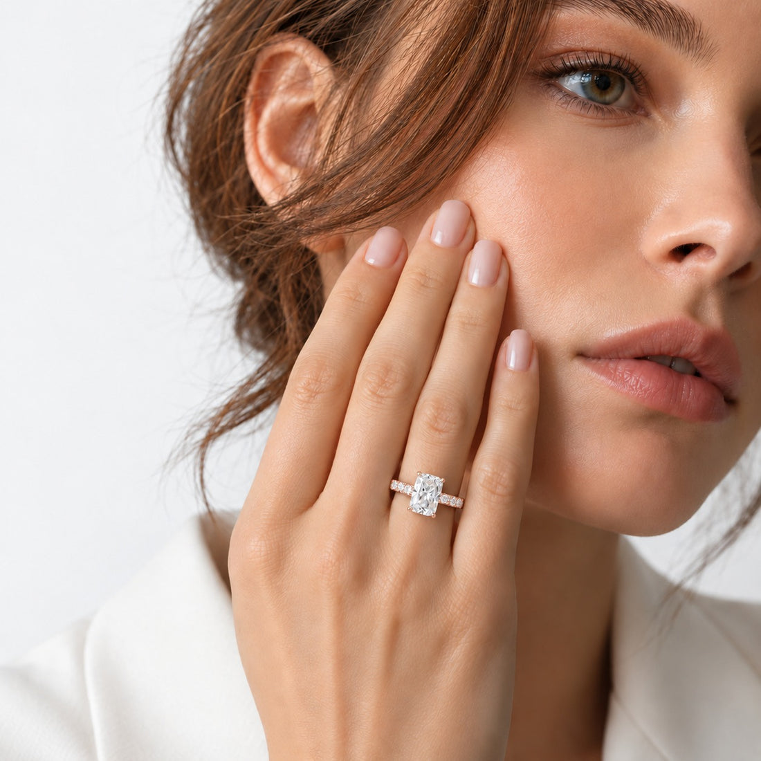 The Citadel in 14K rose gold, on the hand