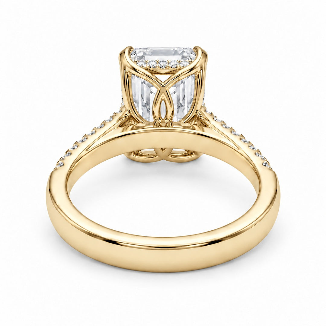 The Citadel in 14K yellow gold, underside view